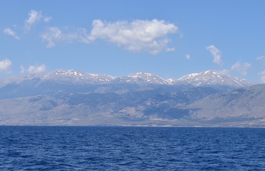 snow-capped mountains in the distance