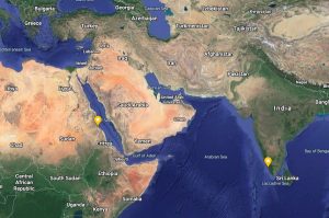 Map of Africa and the Arabian Peninsula